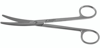 1100-256Q - MAYO DISSECTING SCISSORS CLASSIC BEV BLADES CURVED 6 3/4" QUANTUM