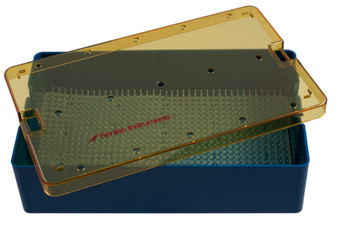 1103-719 - THERMOPLASTIC INSTRUMENT TRAY DEEP W/MAT, FLAT LID 10 x 6 x 2.5"