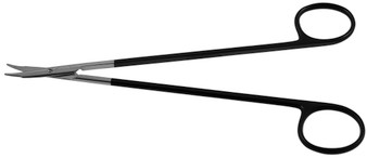 2400-997F - LAINE KINDAL MICRO FINE SCISSORS POWER-CUT-BLACK CURVED TENOTOMY TIP 7 1/8"