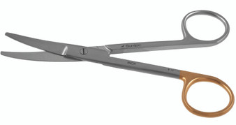 1100-254LQ - MAYO DISSECTING SCISSORS CLASSIC BEV BLADES CURVED 5 1/2" LEFT QUANTUM