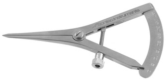 12-9316 - CASTROVIEJO CALIPER STRAIGHT 40mm SCALE 4"