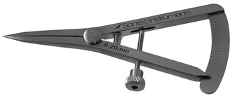 12-9300D - CASTROVIEJO CALIPER DELUXE STRAIGHT 20mm SCALE 3 1/2"