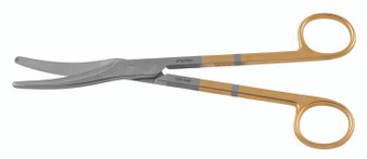 525-546 - EPISIOTOMY SCISSORS CURVED TO SIDE BLUNT POWER-CUT-GOLD 8"