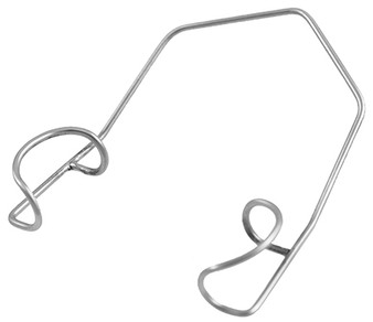 10-1005C - BARRAQUER WIRE SPECULUM 12mm CLOSED ROUND BLADES 18mm SPREAD 35mm OVERALL LENGTH