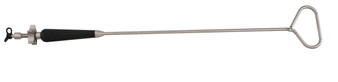 2901-405 - LIVER RETRACTOR STRAIGHT TRIANGLE 80mm Ø5mm 5-STAR ROTARY KNOB 380mm