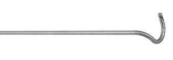 2901-425L - LIVER RETRACTOR HOOK 90° CURVED LEFT Ø5mm 5-STAR ROTARY KNOB 450mm