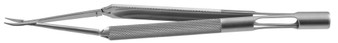 1103-892 - HEIFETZ MICRO NEEDLE HOLDER CROSS-ACTION ROUND HANDLE CURVED TC DUST W/O LOCK 7"