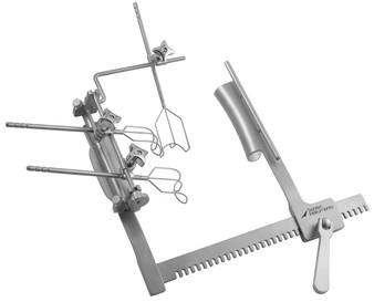 2500-474 - COOLEY MITRAL RETRACTOR SET 180mm SPREAD x 180mm ARM LENGTH XL