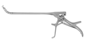 468-011D - FRONTAL OSTIUM NASAL FORCEPS 70° CURVED UP 3mm x 3.5mm JAW DELUXE HANDLE 5 1/2"