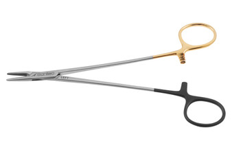 2300-384SLQ - CRILE WOOD NEEDLE HOLDER TC SERRATED STREAMLINED 7" LEFT-HAND QUANTUM