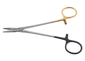 2300-378SLQ - CRILE WOOD NEEDLE HOLDER TC SERRATED STREAMLINED LEFT HANDED 6" QUANTUM