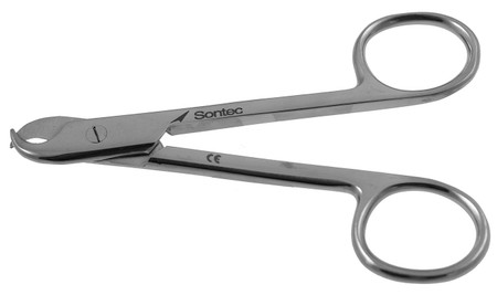 1100-766 - WHITE TOE NAIL SCISSORS CLASSIC 4 1/2"