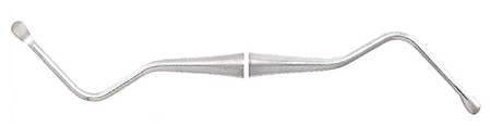 1102-RECSL85 - LUCAS CURETTE #85 LIGHT HANDLE DOUBLE END 2.7mm SPOON TIPS