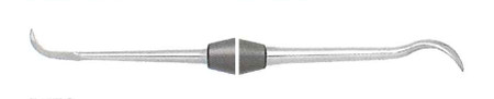 1102-RESCCUMINE - LINGUAL SCALER/CURETTE CUMINE #152 LIGHT HANDLE DOUBLE END LARGE SPOON/SICKLE