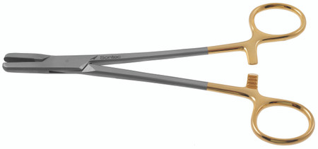 1103-153Q - STERNAL WIRE TWISTER NEEDLE HOLDER TC SERRATED BROAD 5  x 20mm JAW 7 3/4" QUANTUM