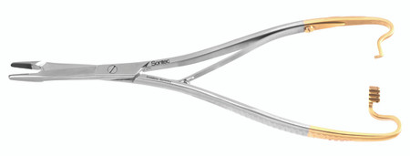 1103-595 - MATHIEU OLSEN NEEDLE HOLDER TC SERRATED 8"