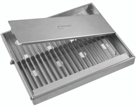 1103-709 - RHOTON INSTRUMENT TRAY STAINLESS STEEL SOLID 10 x 8.25 x 1"