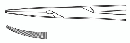115-412S - HALSTEAD STILLE MOSQUITO FORCEPS CURVED STREAMLINED 5"
