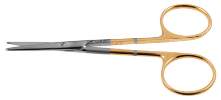 1200-020 - STRABISMUS SCISSORS PC GOLD STRAIGHT 4 1/2" 1200-020 - STRABISMUS SCISSORS PC GOLD STRAIGHT 4 1/2"