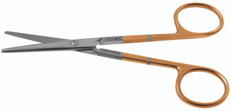 1200-020Q - STRABISMUS SCISSORS POWER-CUT-GOLD STRAIGHT 4 1/2" QUANTUM