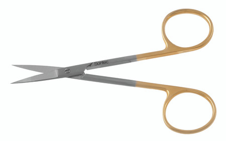 1200-026 - IRIS SCISSORS POWER-CUT-GOLD STRAIGHT 4 1/2"