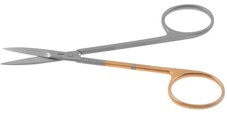 1200-026L - IRIS SCISSORS POWER-CUT-GOLD STRAIGHT LEFT 4 1/2"