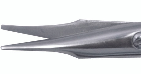 1200-052 - STEVENS TENOTOMY SCISSORS POWER CUT GOLD SHORT CURVED BLUNT 4 1/8"