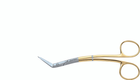 1200-195 - TAYLOR BANDAGE SCISSORS POWER-CUT-GOLD DOUBLE CURVED 6 1/2"