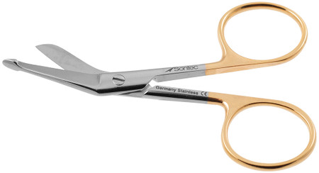1200-202 - LISTER BANDAGE SCISSORS POWER-CUT-GOLD 3 1/2"