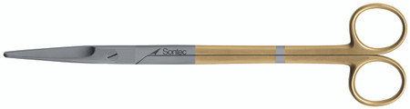 1200-257 - MAYO HARRINGTON SCISSORS POWER-CUT-GOLD CURVED 8"