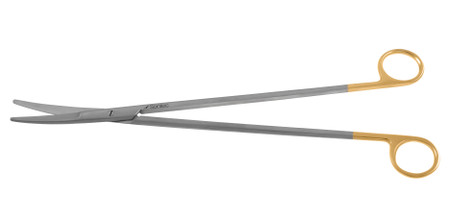 1200-259 - MAYO HARRINGTON SCISSORS TC GOLD CURVED 12"