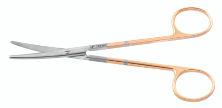 1200-332 - METZENBAUM SCISSORS POWER CUT GOLD CURVED 5 3/4"