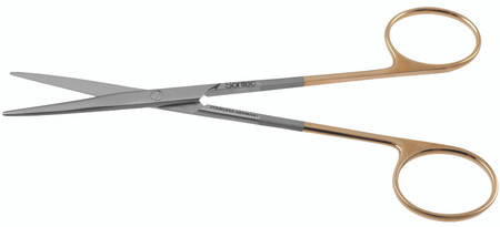 1200-334 - METZENBAUM SCISSORS POWER-CUT-GOLD STRAIGHT DELICATE 5 3/4"