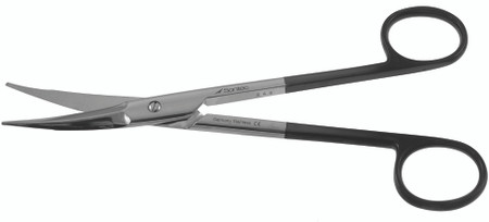 1200-387B - FANOUS SABREBACK SCISSORS TENOTOMY TIP POWER-CUT-BLACK CURVED 6 1/2"