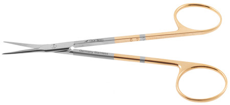 1200-406 - GUM SCISSORS POWER-CUT-GOLD STRAIGHT SHARP 4 1/2"