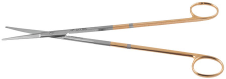 1200-416 - GORNEY SCISSORS DOUBLE BEVELED BLADES POWER-CUT-GOLD STRAIGHT 10"