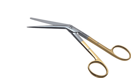 1200-420 - GORNEY TURBINATE SCISSORS POWER-CUT-GOLD ANGLE 6 3/4"