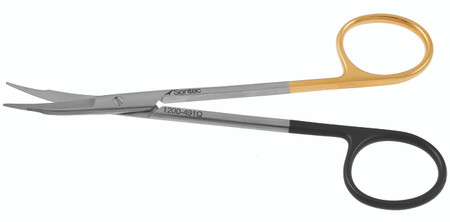 1200-491Q - STEVENS TENOTOMY SCISSORS TC-POWER-CUT CURVED POINTED SHARP BLADES 4 1/2" QUANTUM