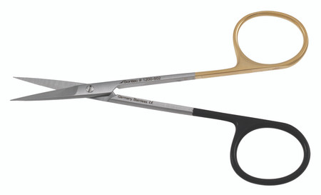1200-502 - IRIS SCISSORS TC-POWER CUT STRAIGHT 4 1/2"