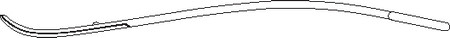 1200-525 - METZENBAUM SCISSORS "S" CURVED SHANK POWER-CUT-GOLD CURVED 7"