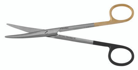 1200-548 - MAYO LEXER SCISSORS TC-POWER-CUT CURVED ROUND BLADES 6 1/2"