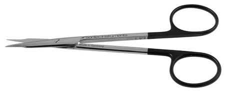 1200-701 - STEVENS TENOTOMY SCISSORS POWER-CUT-BLACK STRAIGHT 4 3/4"