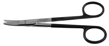 1200-841 - SISTRUNK SCISSORS POWER CUT BLACK CURVED 5 1/2"