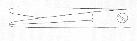 1200-848 - AUFRICHT SABREBACK SCISSORS POWER-CUT-BLACK STRAIGHT 6"
