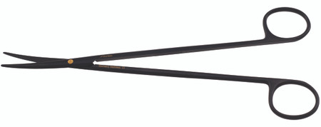 1200-918 - METZENBAUM SCISSORS CERAMITEC POWER CUT W/GOLD SCREW CURVED FINE 8"