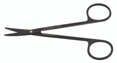 1200-922 - STRABISMUS SCISSORS CERAMITEC POWER-CUT W/GOLD SCREW CURVED FINE 5"
