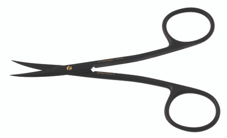 1200-940 - JABALEY SCISSORS CERAMITEC POWER CUT ERGONOMIC SPREAD HANDLE W/GOLD SCREW CURVED 5"