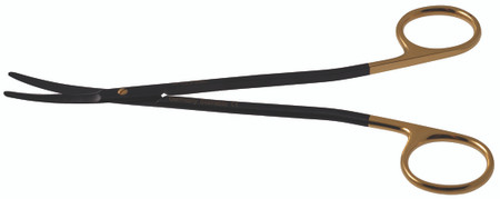 1200-970D - FREEMAN KAYE SCISSORS CERAMITEC GOLD SCREW SHARP DELICATE TC-POWER-CUT CURVED 7 1/2"
