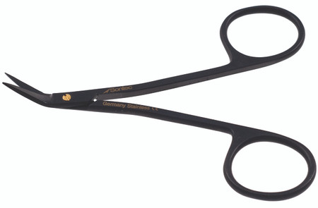 1200-990 - CONVERSE SCISSORS CERAMITEC SPREAD HANDLE GOLD SCREW POWER CUT ONE SERRATED BLADE 4"