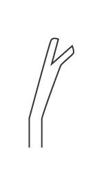 1271-505 - HOOK PUNCH W/MINI JAW 4.5mm 15° CURVED UP W/OVERLOAD CONE 7"